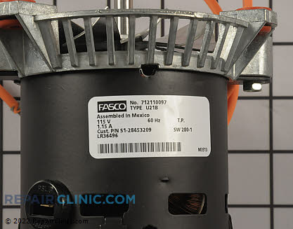 Draft Inducer Motor S1-2845-3209 Alternate Product View
