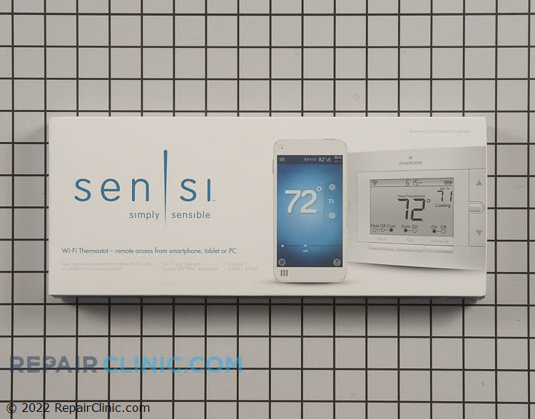 The Sensi™ is a Wi-Fi enabled thermostat that allows you to control your home's Heating & Cooling system using your smart phone.  Using your home's Wi-Fi network and a free mobile app (IOS or Android), this thermostat allows monitoring, programming and temperature adjusting from almost anywhere!