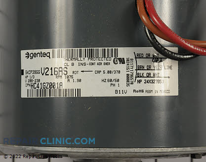 Condenser Fan Motor 1172225 Alternate Product View