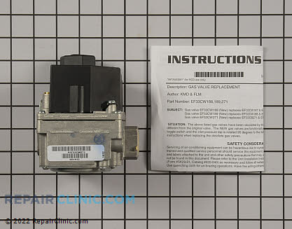 Gas Valve Assembly EF33CW271 Alternate Product View