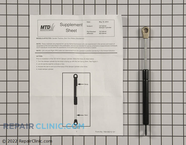 Lawn Mower Shock Dampening Device 92704141 Fast Shipping Repair
