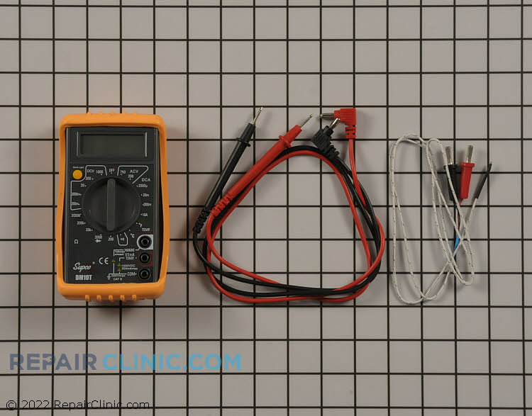 Digital Multimeter is an economical solution to your everyday electrical & temperature measurement needs. 750 volts AC , 1000 Volts DC. Temperature: -4 F to 2498 F, Operating Temp: 32F to 74F (0 C to 23 C), Fuse Protection mA: 0.2A/ 250V,  9 volt battery & temp probe included.