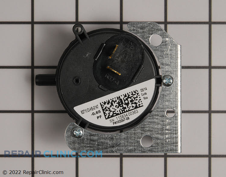 thumbnail image 2 of SWT02293 - Trane OEM Furnace Replacement Air Pressure Switch 2 of 13