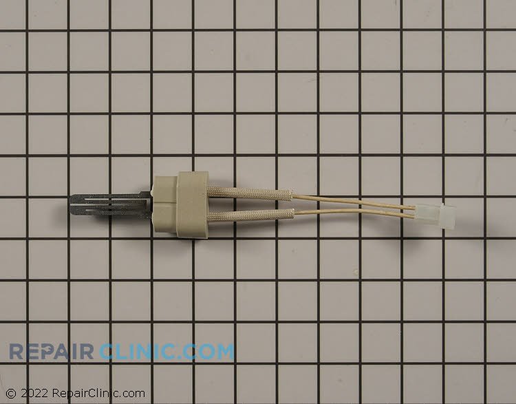 Hot Surface Ignitor With 5-1/2" Leads, A Style Mounting Block, Sealed Combustion, Insulation 200°C, Electrical Connection, Molex Internal Keyed Connector with .093" Male Pins, Includes Gasket, Replaces R/S 41-401