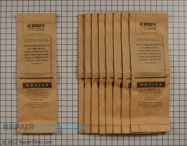 Vacuum Bag 197394A Alternate Product View
