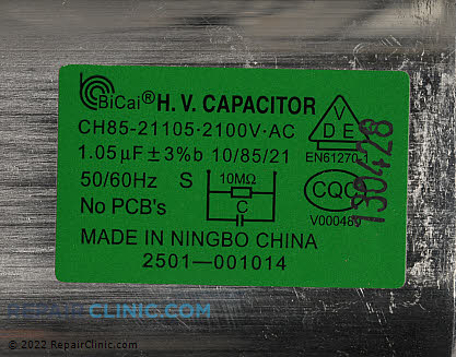 Capacitor 2501-001014 Alternate Product View