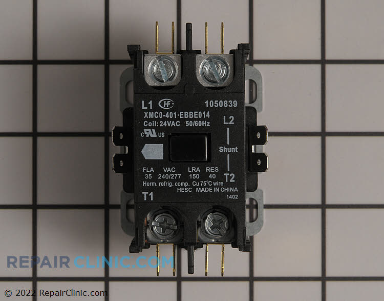 Contactor 1 ph 35 amp 24 volt coil