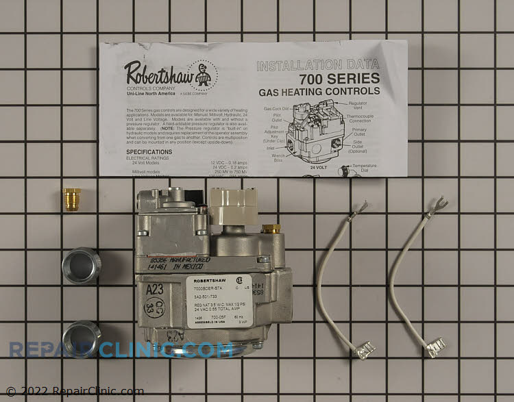 Gas valve kit