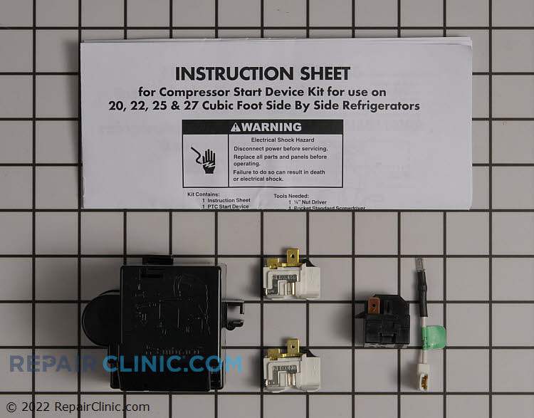 Compressor Start Relay & Overload Kit