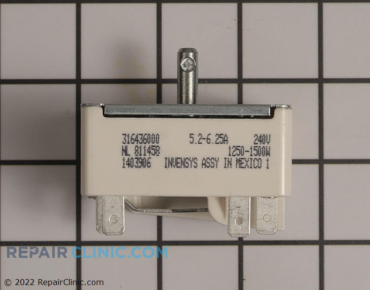Range/Stove/Oven Surface Element Switch 316436000 Frigidaire Surface