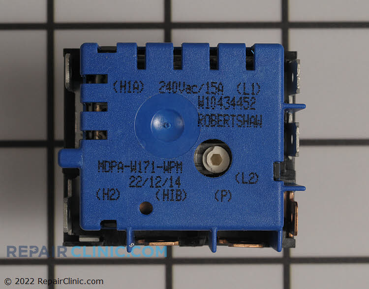 KITCHEN BASICS 101 Interruptor Dual OEM Actualizado W10434452, Interruptor De Control Infinito De Rango Compatible Con Whirlpool PS11754687, MDPA-W171-WPM - Foto 2