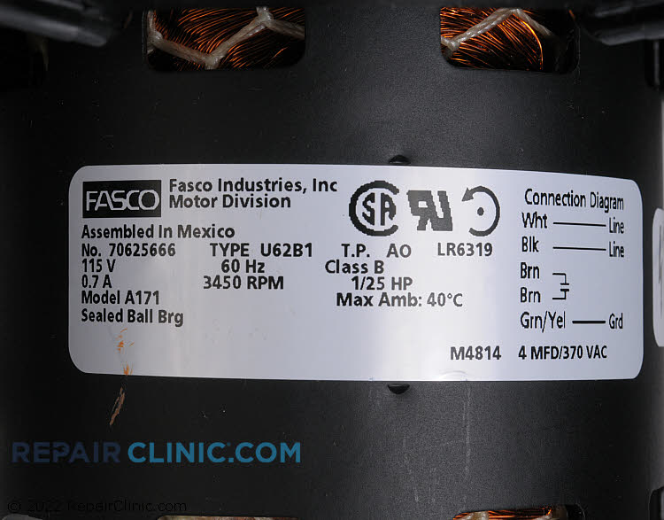 Fan Motor A171 Alternate Product View