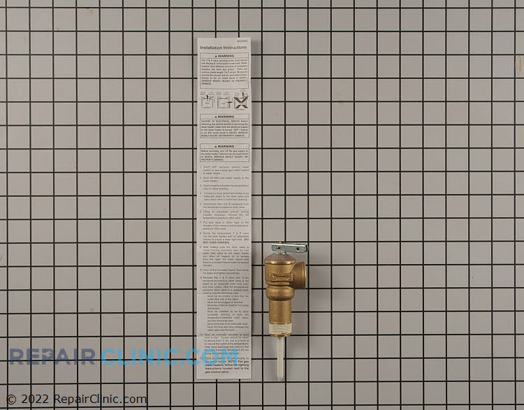AO Smith Water Heater Pressure Relief Valve 9000728015 Repair Clinic