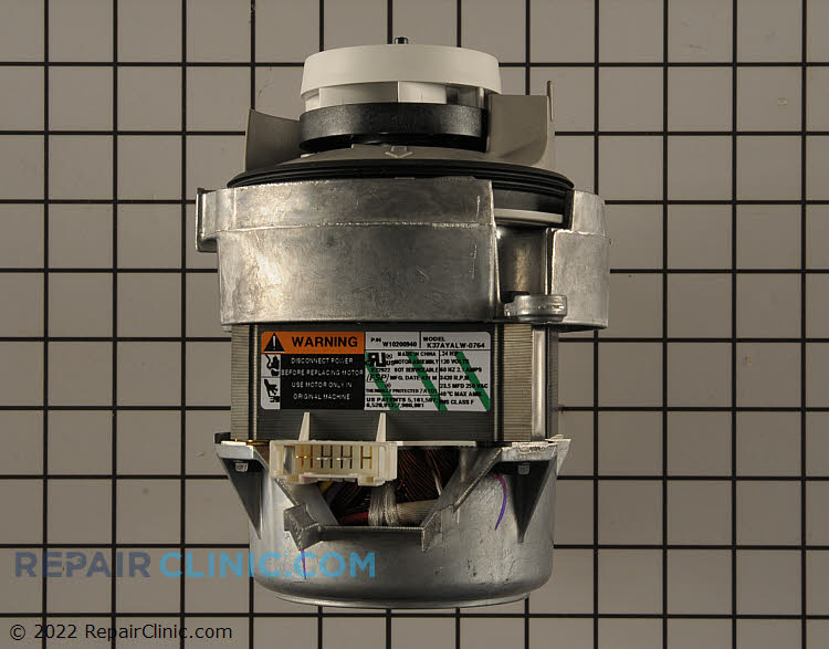 Circulation pump motor and impeller assembly - Item Number WPW10757216
