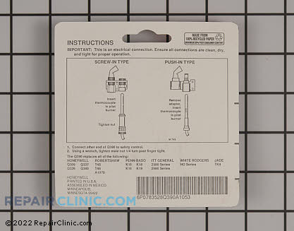 Thermocouple Q390A1053 Alternate Product View