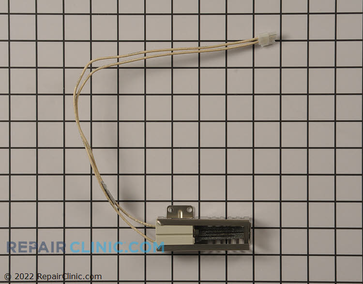 Bake or Broil Igniter. Match up the connector with old part. The plastic connector is male.