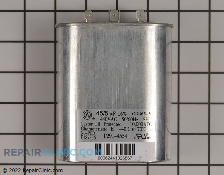Dual run capacitor  440v 45 + 5 MFD