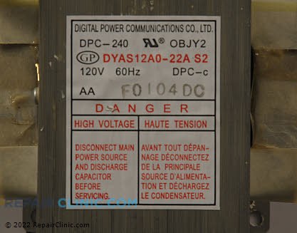 High Voltage Transformer WB26X21032 Alternate Product View