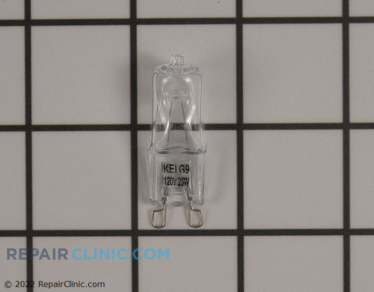 Microwave halogen light bulb. Rated for 120 Volts 25 Watts