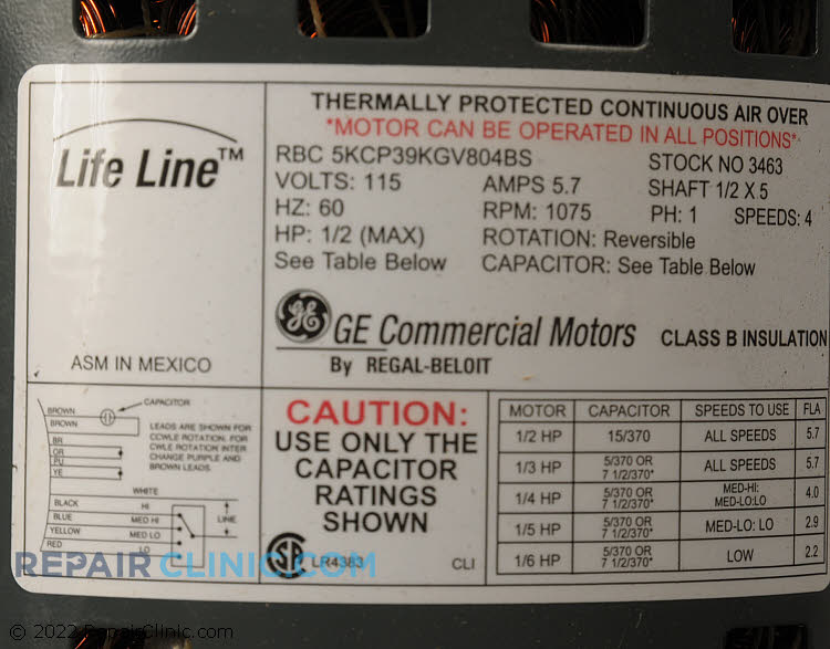 Blower Motor 3463 Alternate Product View