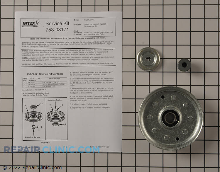 753-08171 Idler Pulley