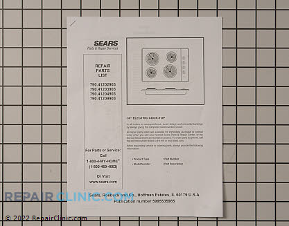 Parts Catalog 5995535985 Alternate Product View