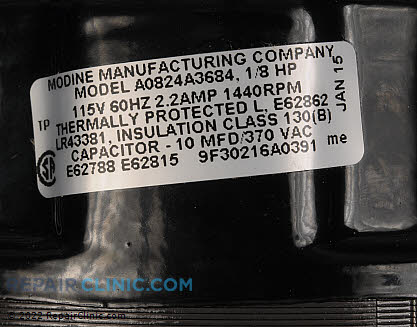 Blower Motor 9F30216 Alternate Product View