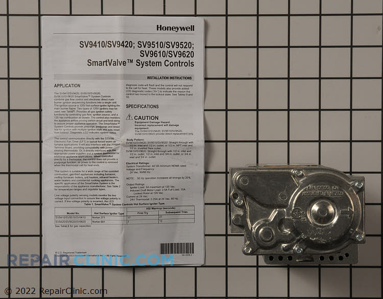 Gas Valve Assembly 5H76382 Alternate Product View