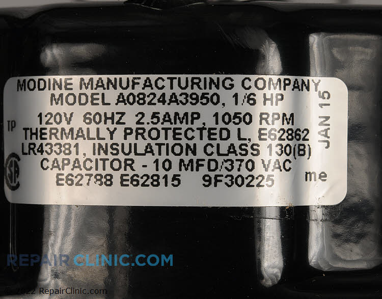 Blower Motor 9F30225 Alternate Product View