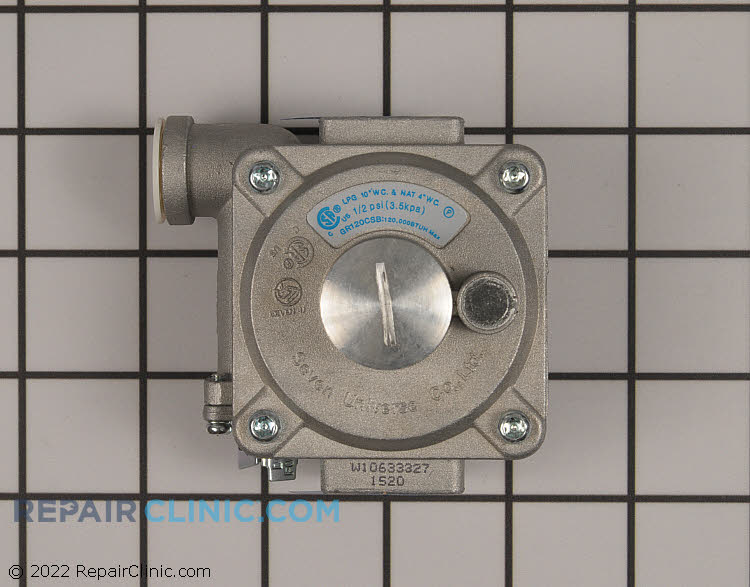 Whirlpool Gas Pressure Regulator Replacement W10633327