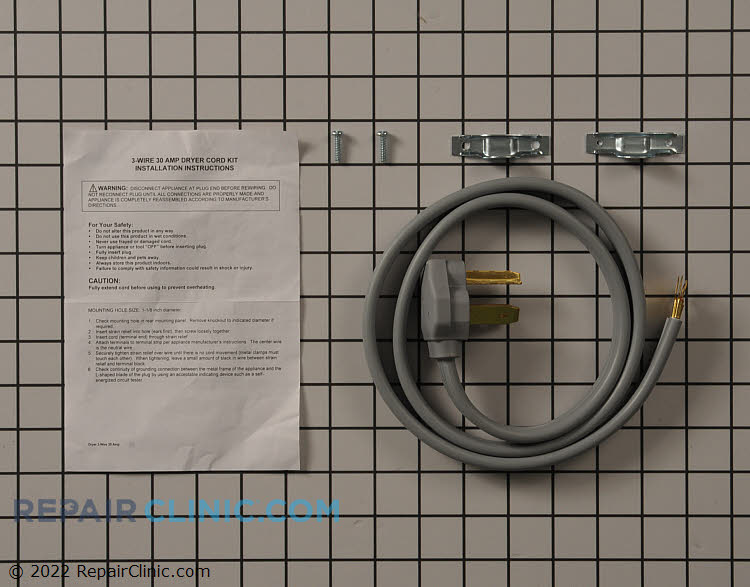 Dryer cord - Item Number WX09X10002