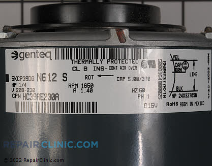 Condenser Fan Motor HC39AE230 Alternate Product View