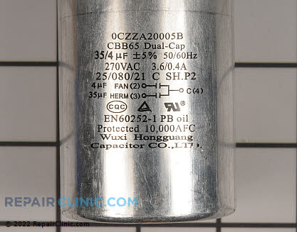 Capacitor 0CZZA20005B Alternate Product View