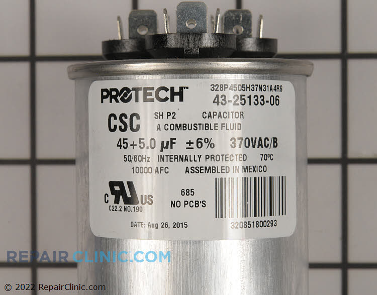 AD3 Air Conditioner Dual Run Capacitor 43-25133-06 Part | 43