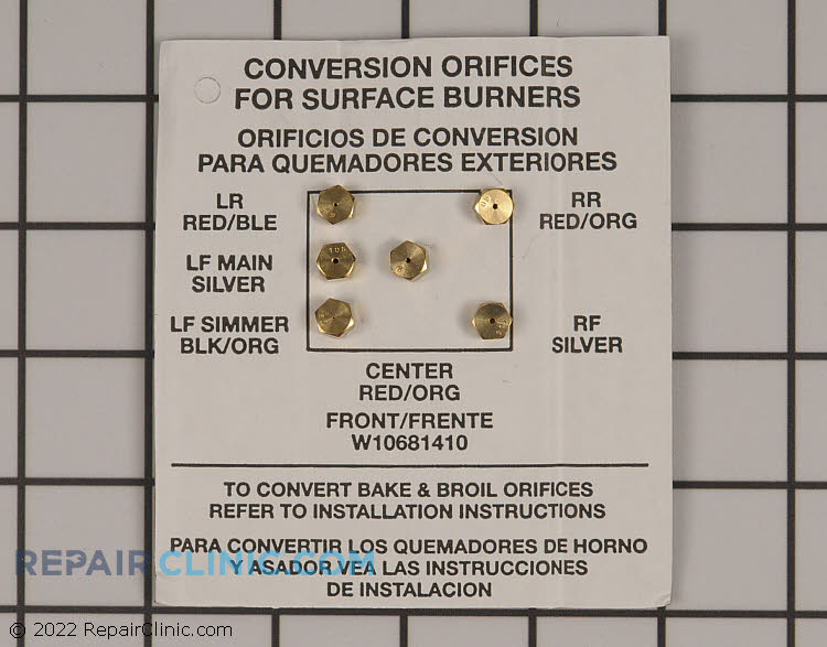 Range/Stove/Oven Conversion Kit W10909678 Conversion Kit Repair Clinic