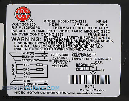 Blower Motor 8673 Alternate Product View