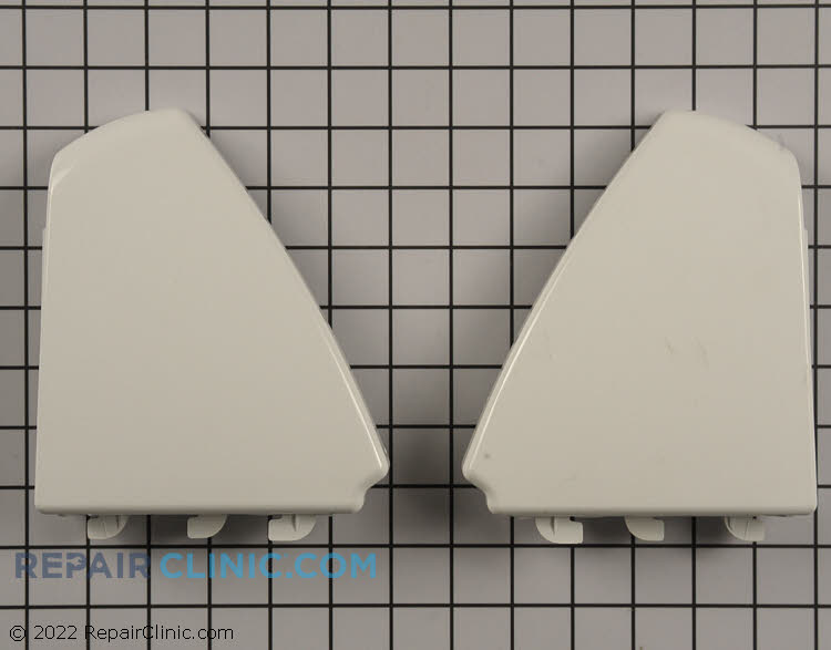 Control panel end cap kit, white
