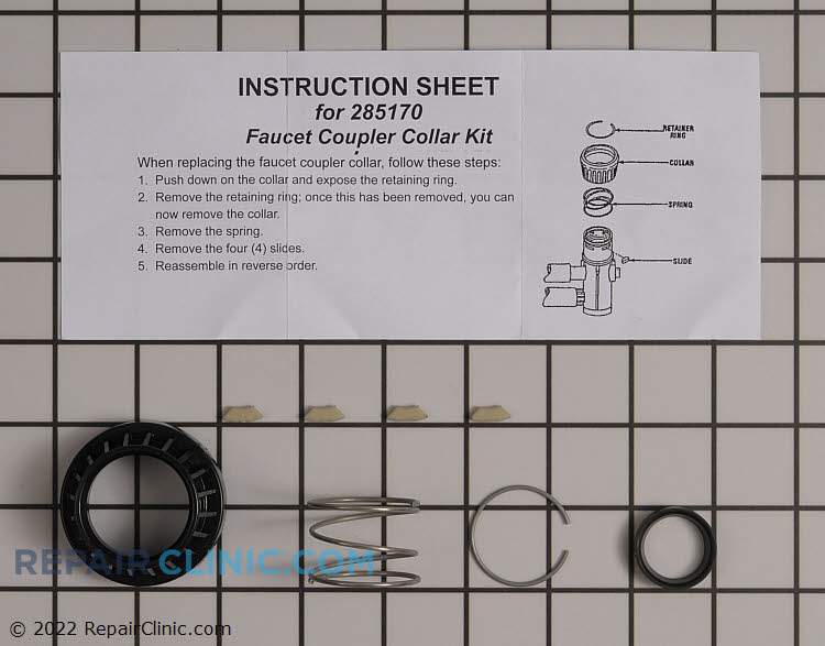 Faucet Adaptor Coupling Wp285170 Fast Shipping Repair Clinic