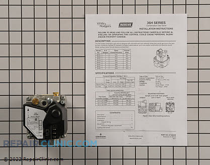 Gas Valve Assembly 221525 Alternate Product View