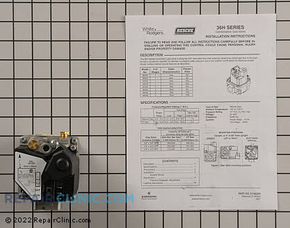 Gas Valve Assembly 221526 Alternate Product View