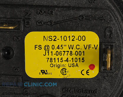 Pressure Switch 261R06830-004 Alternate Product View