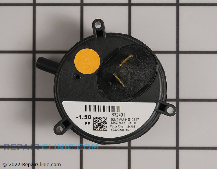 Gibson Furnace Vent Air Pressure Switch 632491 OEM Replacement