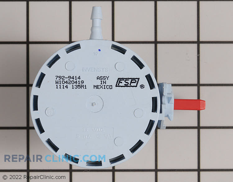 Washing Machine Pressure Switch WPW10420419 Fast Shipping Repair