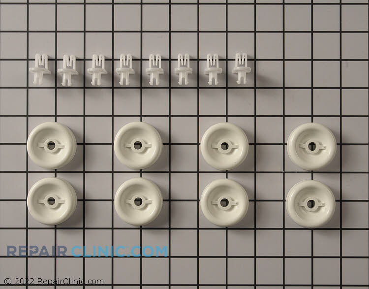 Roller and axle assembly for lower dishrack - Item Number WD35X21038