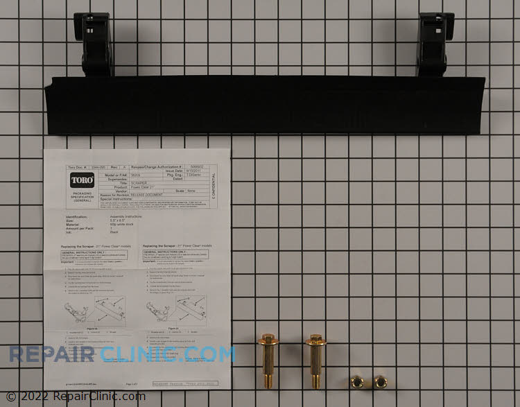 Snowblower Scraper Blade 1335585P Fast Shipping Repair Clinic