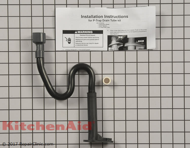 Drain Pipe W10619951 KitchenAid Replacement Parts