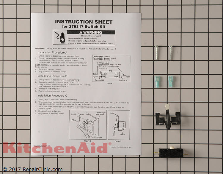 Door Switch W10820036 Alternate Product View