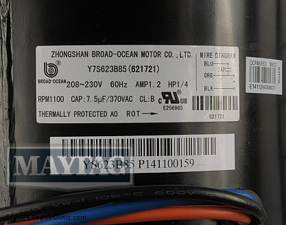 Condenser Fan Motor 621721 Alternate Product View