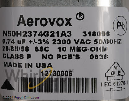 High Voltage Capacitor WP59001162 Alternate Product View