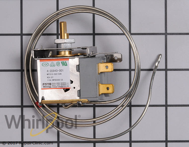 OEM Whirlpool Freezer Thermostat WP4-35940-001 – Replaces 8210276 14211474 14220687